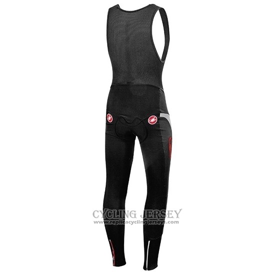 2019 Cycling Jersey Castelli De Gray Red Long Sleeve And Bib Tight